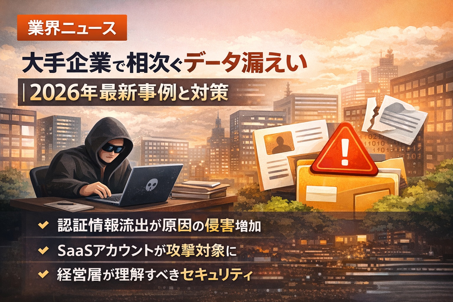 大手企業で相次ぐデータ漏えい｜2026年最新事例と対策