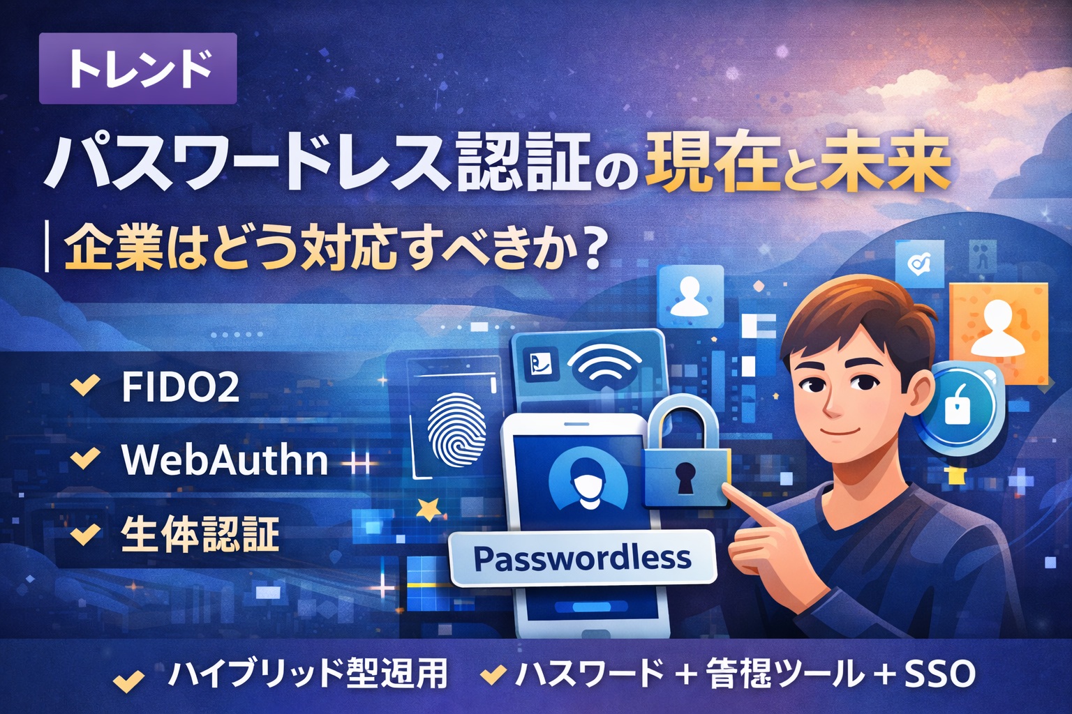 パスワードレス認証の現在と未来｜企業はどう対応すべきか？