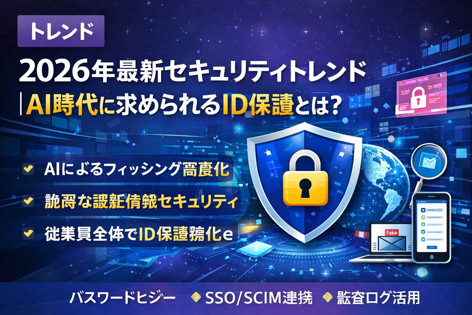 2026年最新セキュリティトレンド｜AI時代に求められるID保護とは？