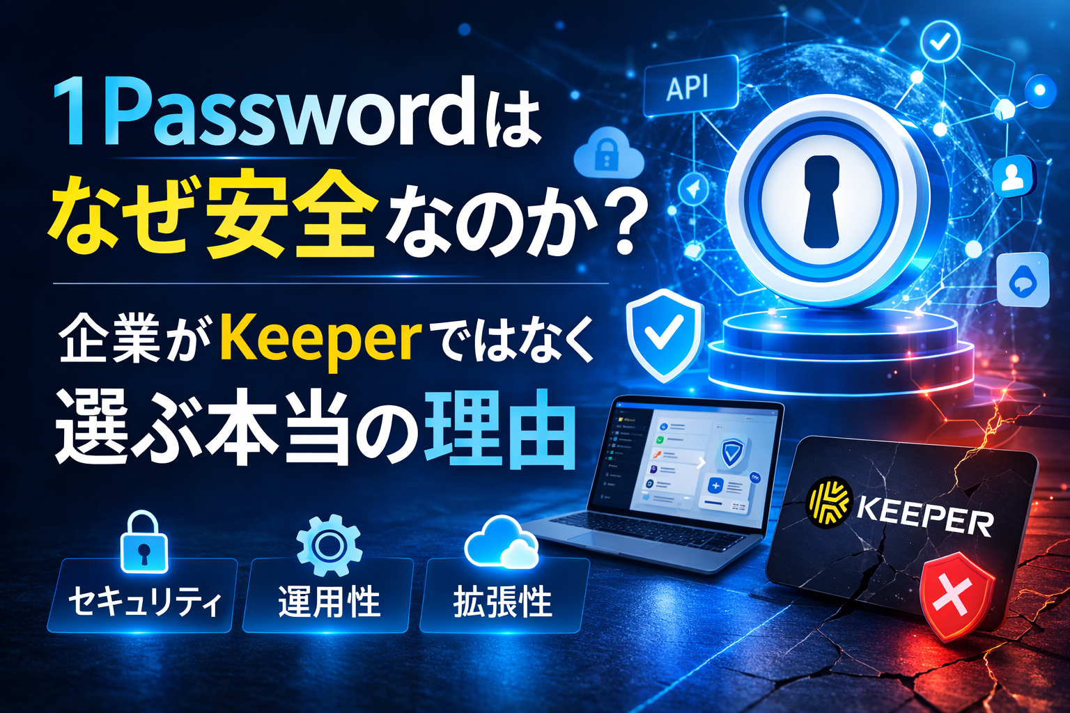 1Passwordはなぜ安全なのか？｜企業がKeeperではなく選ぶ本当の理由